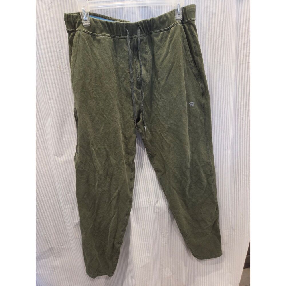 Mack Weldon Ace Sweatpants Large Olive Green Premium French Terry Men's Joggers
